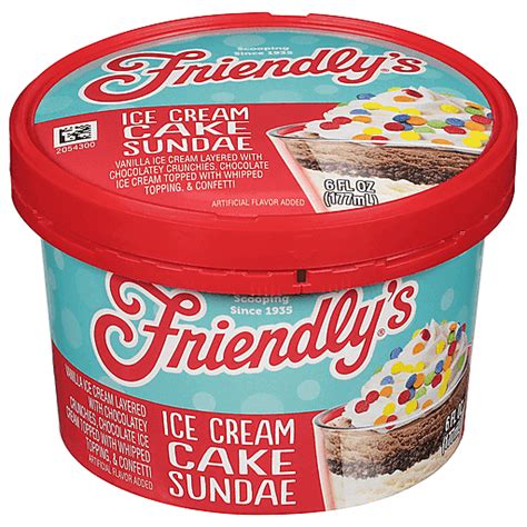 Friendly's Sundae, Ice Cream Cake 6 fl oz | Ice Cream | Riesbeck