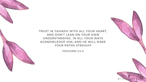 Proverbs 3:5-6 FREE Desktop Wallpaper - My Printable Faith | Free desktop wallpaper, Laptop ...