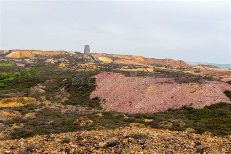 Mynydd Parys Mountain stock image. Image of copper, windmill - 73142077