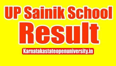 UP Sainik School Result 2024 {Release Date} Download Merit List upsainikschool.org.