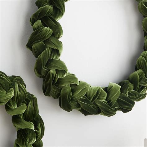 Olive Velvet Wreath for Inside, Olive Green Decor, Birthday Gift to Her ...