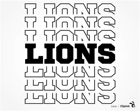 Embellishments Shirt etc. Lions Svg & Png Digital Download Lion Team Mascot svg Lions Baseball ...