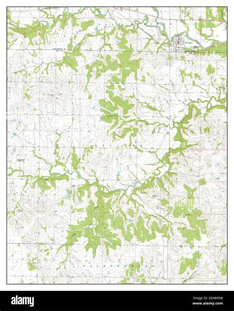 Fall River, Kansas, map 1975, 1:24000, United States of America by Timeless Maps, data U.S ...