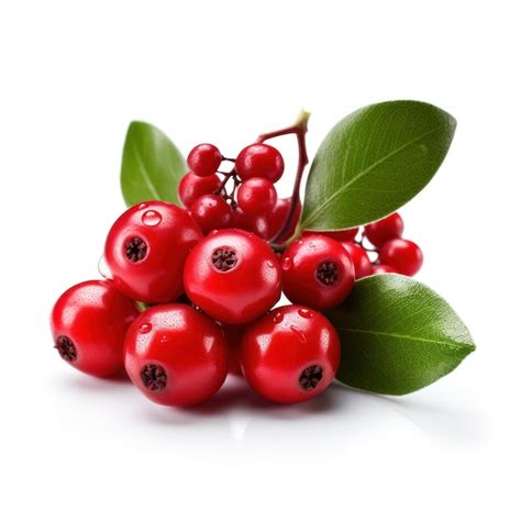 Premium Photo | Wintergreen Berries isolated