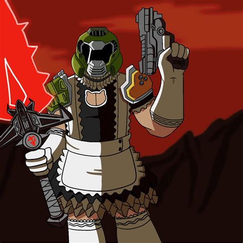 Maid DOOM Slayer Fan-art by Mintomochi on Newgrounds