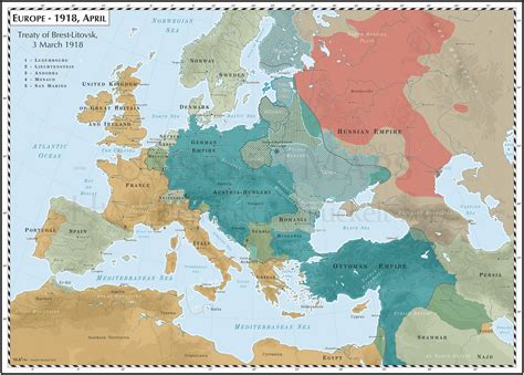 Europe - 1918, April - Treaty of Brest-Litovsk by Cyowari on DeviantArt