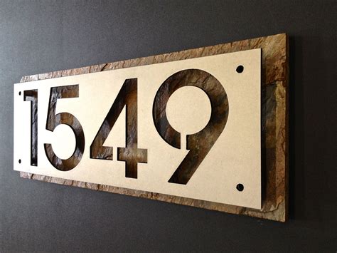 50+ Inspiration Decorative House Numbers Plaques, Modern House