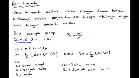 Rumus Dan Contoh Soal Deret Aritmatika Berpendidikan | The Best Porn ...