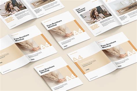 Free brochure mockups - Mockups Design