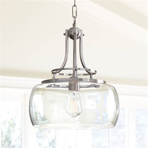 Brushed Nickel, Dome Pendant Lighting | Lamps Plus