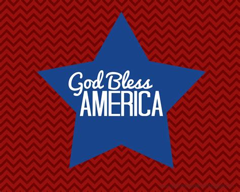 FREE! {Patriotic Printable} God Bless America - Tips from a Typical Mom