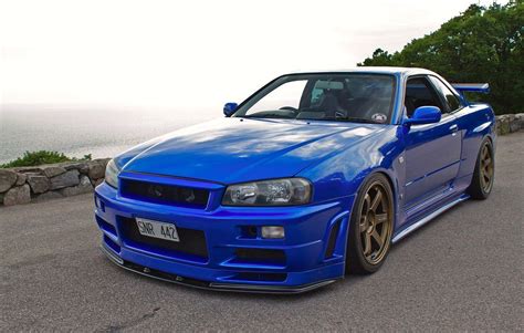 Blue Nissan Skyline R34 Wallpapers - Top Free Blue Nissan Skyline R34 ...