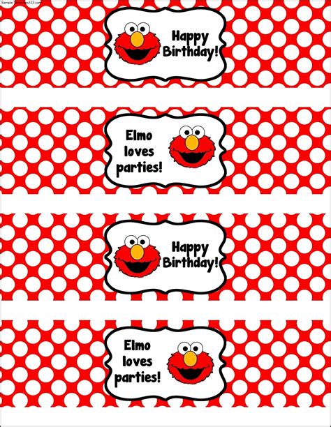 Free Water Bottle Label Template For Birthday - Sample Templates - Sample Templates