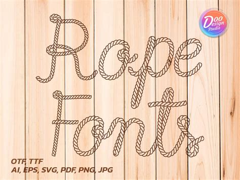 Rope Letters Svg, Fonts Cowboy Svg, Letters Commercial Pdf, Rope Svg, Font Svg Cricut, Font ...