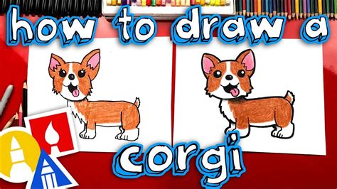 How To Draw A Corgi - DRAW ALONG WITH US! | Corgi drawing, Cute drawings, Art for kids hub