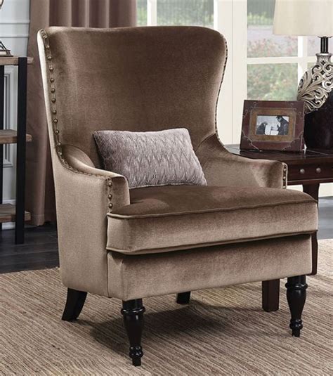 Soft Brown Accent Chair | Furniture, Wingback chair, Furniture of america