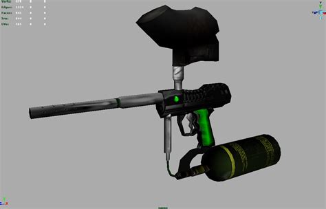 paintball gun paint 3d model