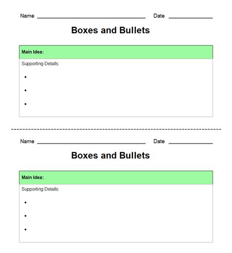 Boxes and Bullets Graphic Organizer Examples | EdrawMax Online