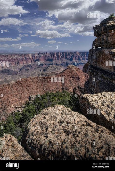 Grand Canyon North Rim Remote Hiking Trail Stock Photo - Alamy