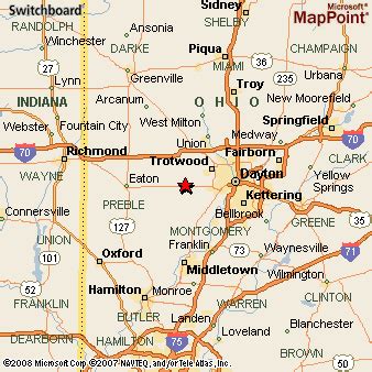 New Lebanon, Ohio Area Map & More