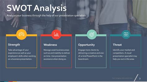 Colorful SWOT PowerPoint Slides | Swot analysis template, Swot analysis, Powerpoint slide