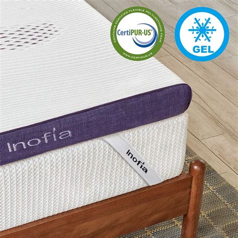 Inofia 8CM Gel Memory Foam Mattress Topper, Sleep Cooler for Easy Rest - INOFIA UK