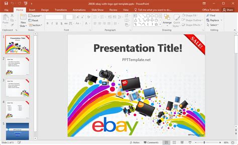 Free Ebay PowerPoint Template