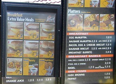 This looks like a million options for breakfast. Much like the burger menu, there have been a ...