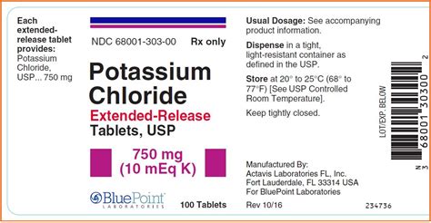 POTASSIUM CHLORIDE tablet, extended release