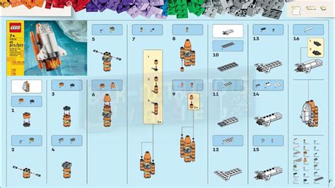 LEGO instructions - Magazine Gift - 11976 - Space Shuttle - YouTube