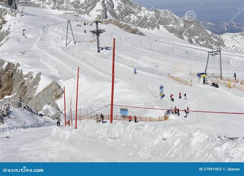 Dachstein Mountains Skiing Area Editorial Stock Photo - Image of cold ...