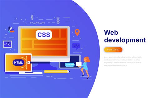 Web development modern flat concept web banner 258203 Vector Art at Vecteezy