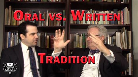 Oral vs. Written Tradition - YouTube