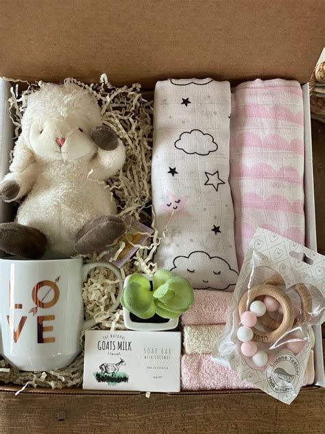 Baby girl gift box/Its a girl /Baby lamb gift box/Newborn | Etsy