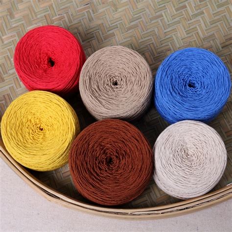 Dia.1.5mm 300g/Lot Linen Cotton Crochet Threads Yarn For Hand Knitting 15 Strand line Summer ...