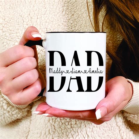 Custom Fathers Day Mug Personalized Father's Day Gift - Etsy