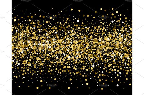 Gold sparkles on black background | Custom-Designed Graphics ~ Creative ...