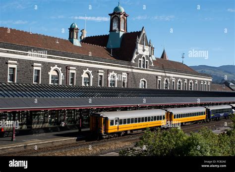 New Zealand, Dunedin, Dunedin Railways. Historic Victorian Dunedin Railway Station, c. 1906 ...