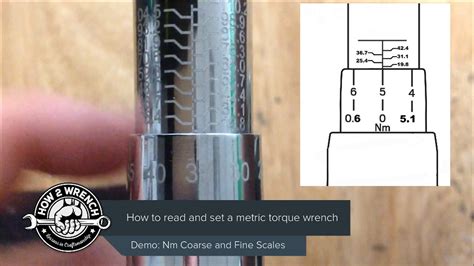 How to use the Newton Meter scale on a torque wrench. Reading Nm and ...