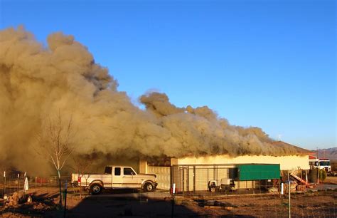 Golden Valley Fire District ~ News: Garage Fire and Explosion Destroys Structure