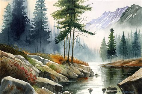 Watercolor Scenery Painting