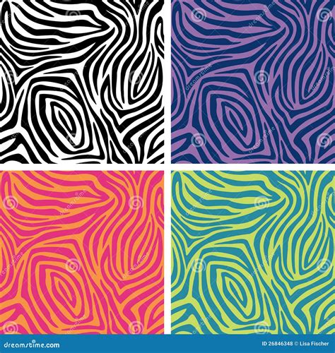 Zebra Stripes Patterns stock vector. Illustration of textile - 26846348