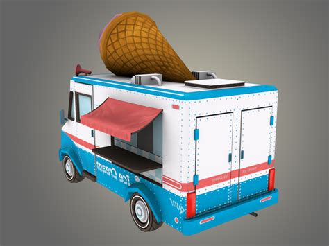 3D ice cream truck - TurboSquid 1260199