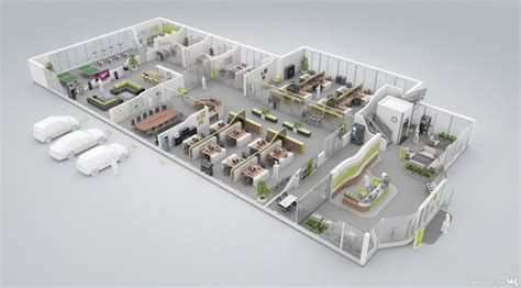 Max Kulich on Behance | Office floor plan, Rendered floor plan, Interior design plan