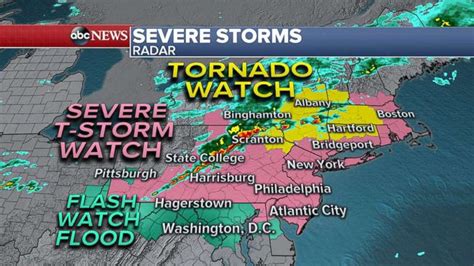 5 confirmed dead as severe thunderstorms batter Northeast - ABC News