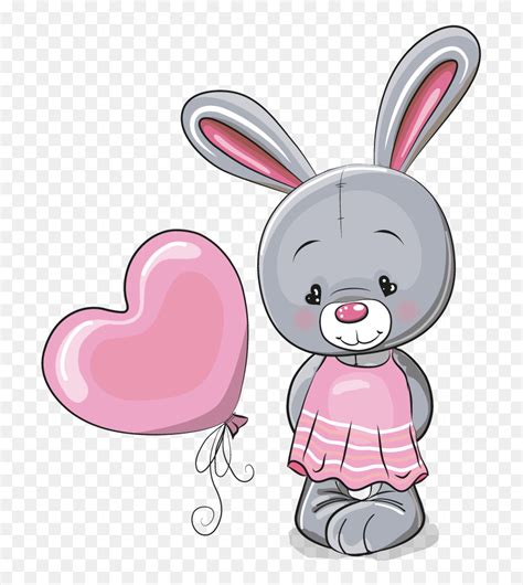 Cute Little Illustration Bunny Vector Rabbit Cuteness - Cute Rabbit Png ...