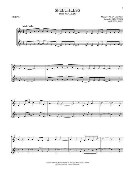 Naomi Scott "Speechless (from Aladdin)" Sheet Music Notes | Download ...