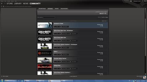 steam profile features