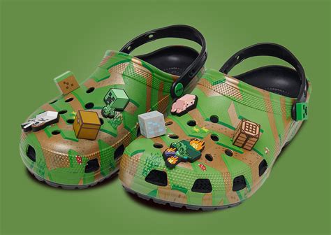 Minecraft And Crocs Bring Mobs And Grass Blocks To Life On The Classic Clog - Sneaker News