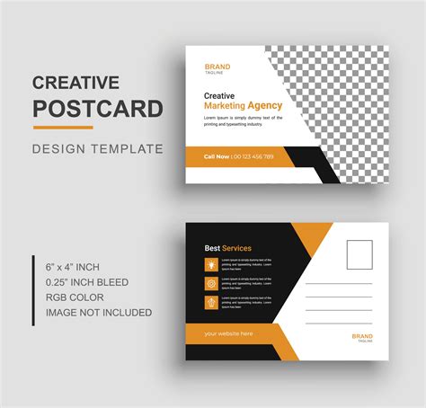 Postcard template, Business or corporate postcard design 3021699 Vector Art at Vecteezy